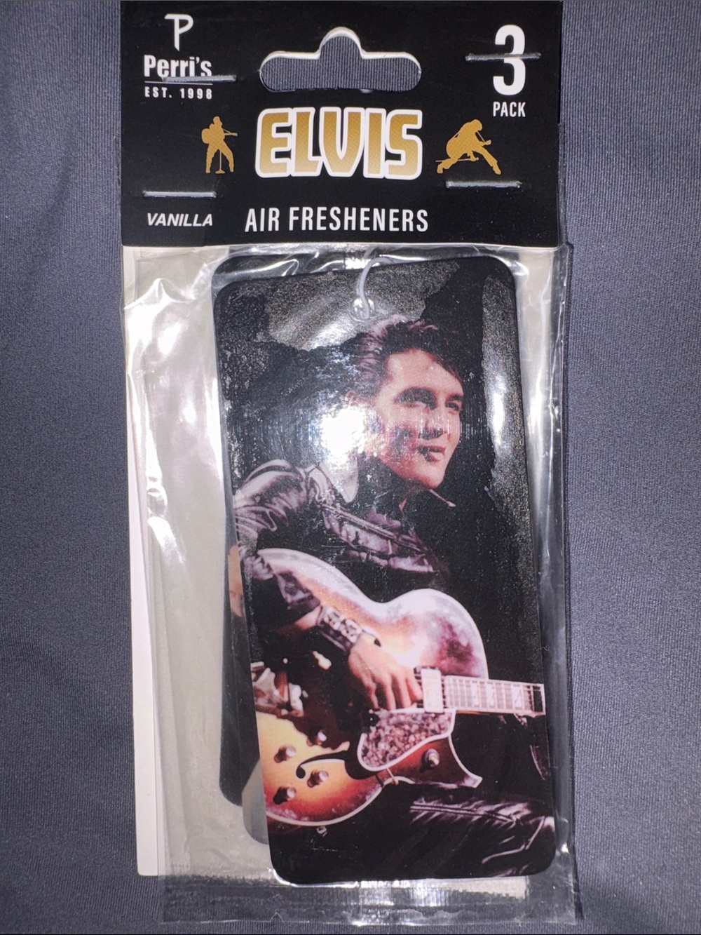 Elvis Presley Vanilla Air Freshener - 3 Pack w/ 3 different pics